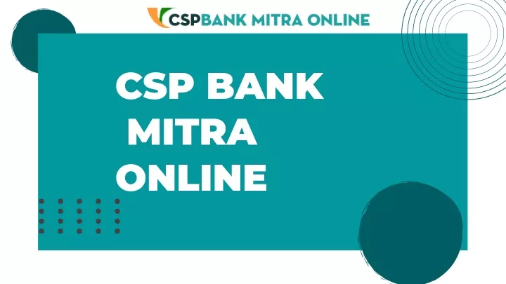 csp bank mitra online