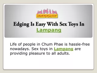 Online Adult Toys Store In Lampang