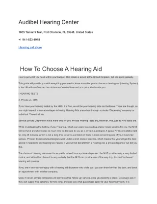 audibel hearing center
