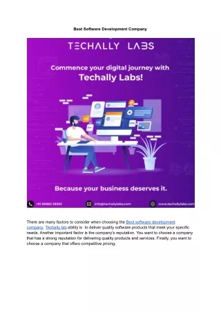 best software development company
