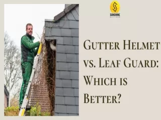 Gutter Helmet vs. Leaf Guard: Which is Better?