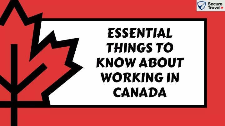 essential things to know about working in canada