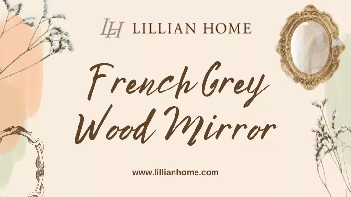 french grey wood mirror