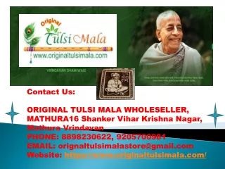 Shri Bageshwar Dham Balaji Hanuman Ji  Tulsi Mala - Originaltulsimala