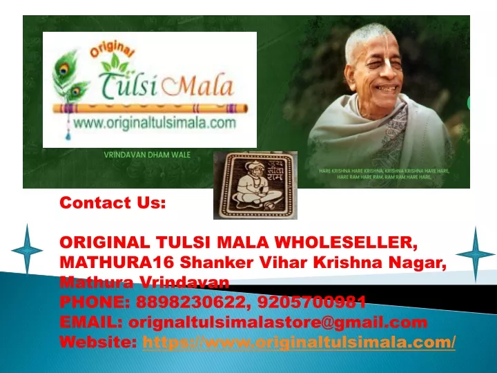 contact us original tulsi mala wholeseller