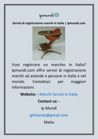 Servizi di registrazione marchi in Italia  Ipmundi