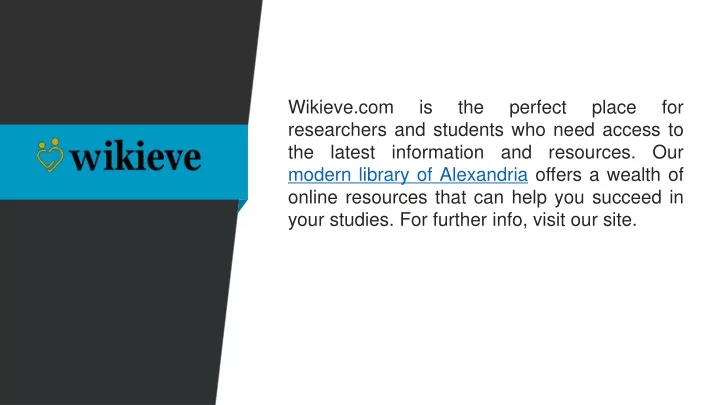 wikieve com is the perfect place for researchers