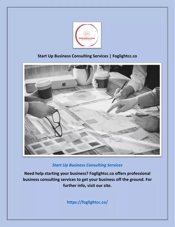 start up business consulting services foglightcc