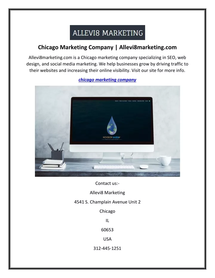 chicago marketing company allevi8marketing com