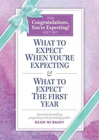 DOWNLOAD What to Expect: The Congratulations, You're Expecting! Gift Set: (