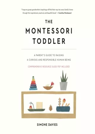 read ebook [pdf] The Montessori Toddler