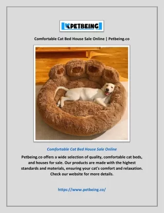 Comfortable Cat Bed House Sale Online | Petbeing.co