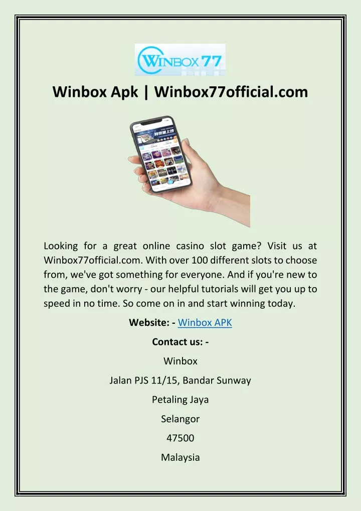 winbox apk winbox77official com