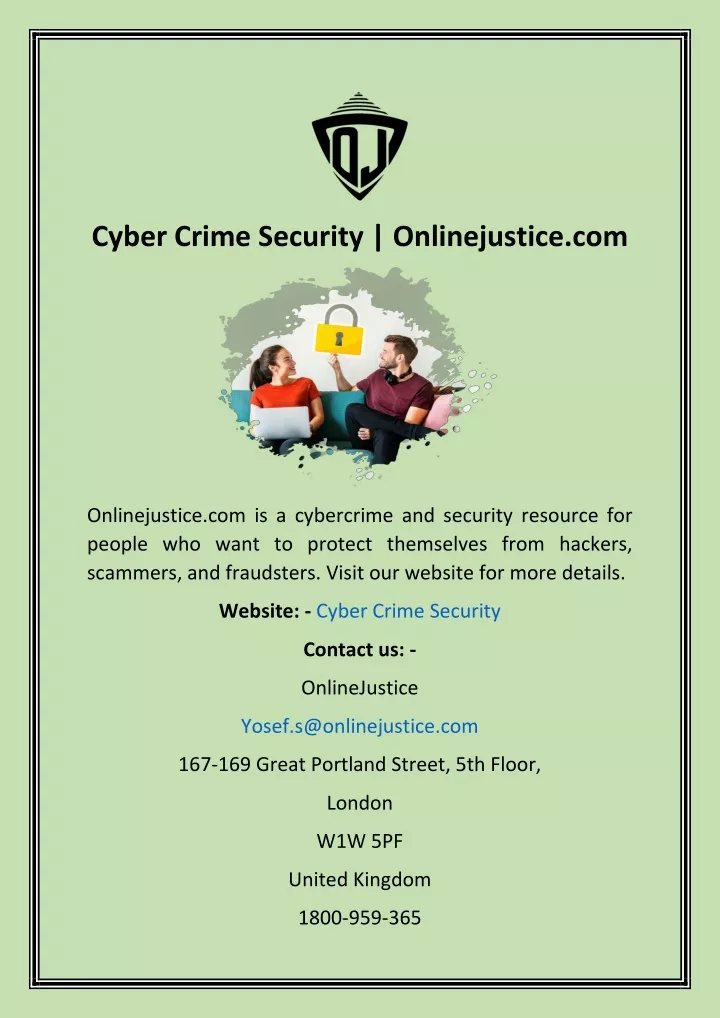 cyber crime security onlinejustice com