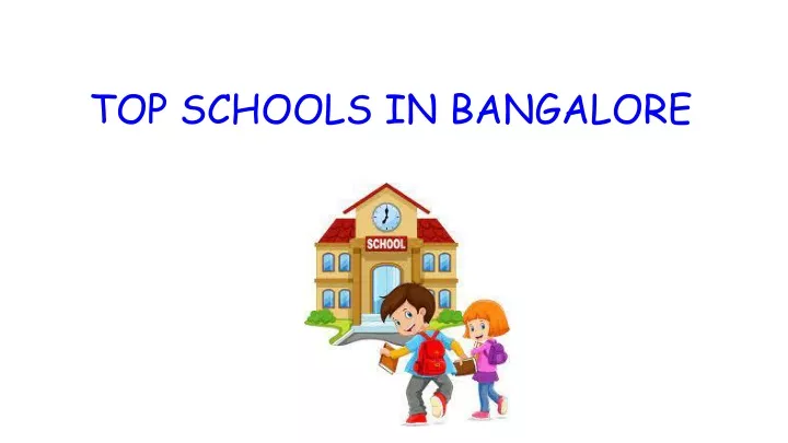 top schools in bangalore