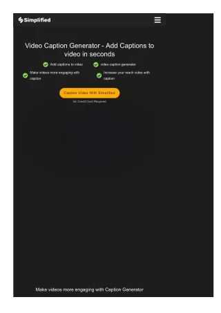 Video Caption Generator - Add Captions to video instantly