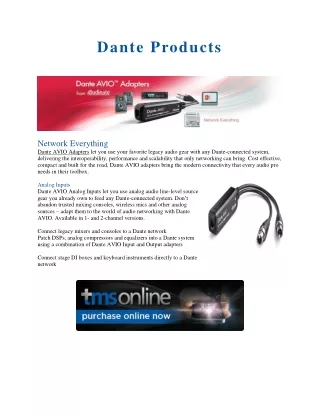 Dante Products