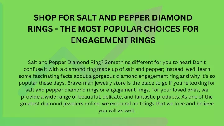 shop for salt and pepper diamond rings the most