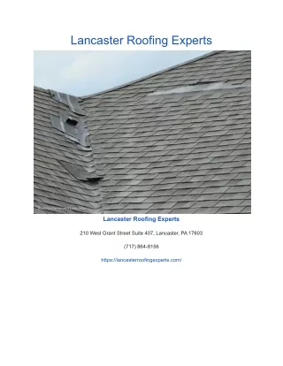 lancaster roofing experts