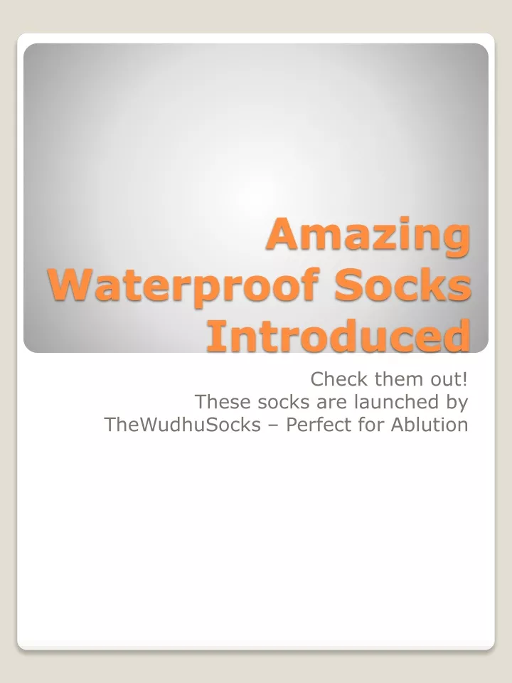 amazing waterproof socks introduced