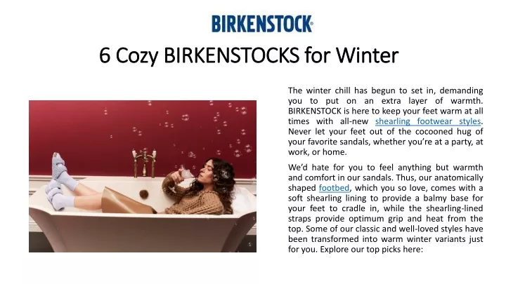 6 cozy birkenstocks for winter