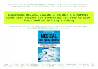 {mobiePub} EVERYTHING MEDICAL BILLING & CODING A-Z Mastery Guide That Teaches You Everything You Need to Know About Medi