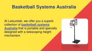 Basketball Systems Australia