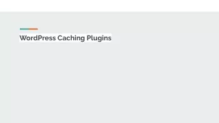wordpress caching plugins