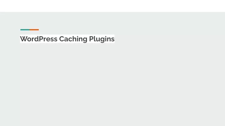 wordpress caching plugins