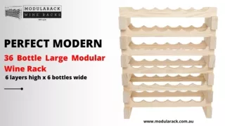 36 Bottle Large Modular Wine Rack