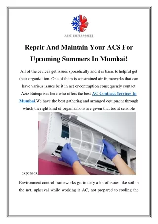 AC Contract Services In Mumbai Call-9920529961