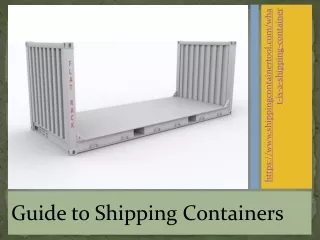 Guide to Shipping Containers