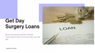 get day surgery loans