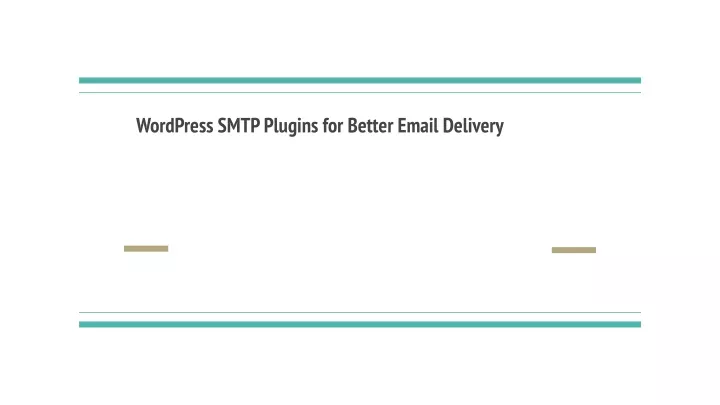 wordpress smtp plugins for better email delivery