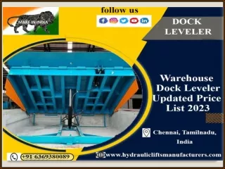 Warehouse Dock Leveler-Chennai,Tamil Nadu,India,Coimbatore,Tirupati,Nellore,Trichy,Salem,Madurai,Bangalore,Karnataka,Ero