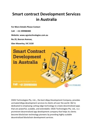 Smartcontract Development service