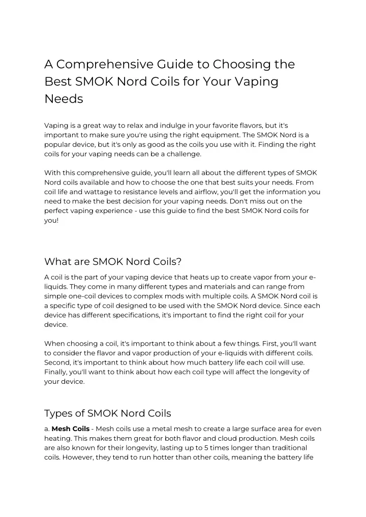 a comprehensive guide to choosing the best smok