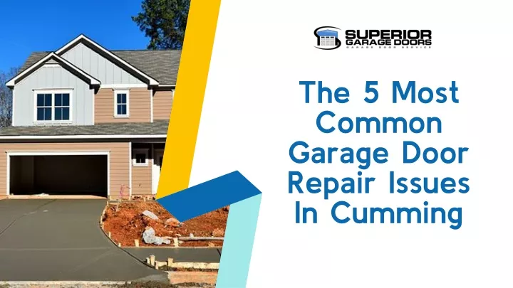 the 5 most common garage door repair issues