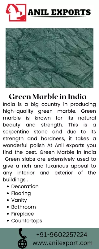 Green marble india