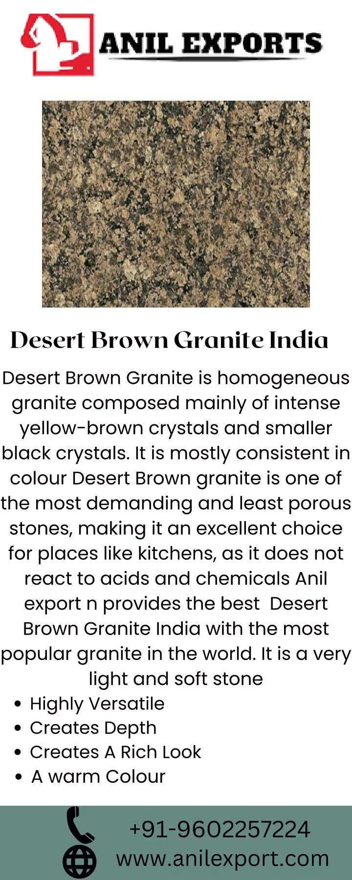 desert brown granite india