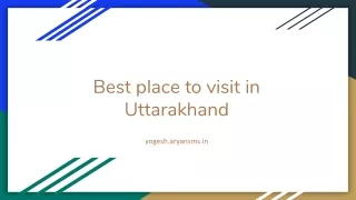 Best place to visit in Uattrakhand (1)