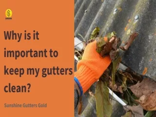 Why is it important to keep my gutters clean?