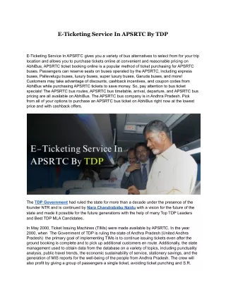 E-Ticketing Service In APSRTC By TDP (9)