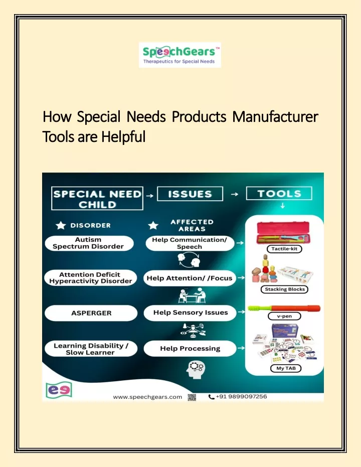 how special needs products manufacturer