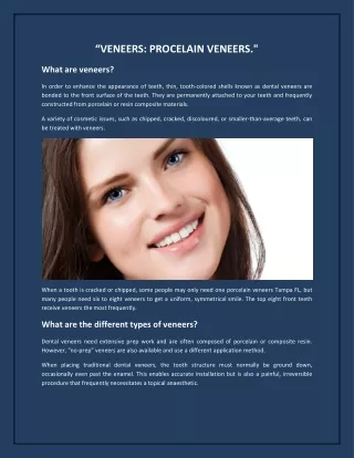 veneers procelain veneers