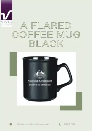 Get High-Quality Flared Coffee Mug Black