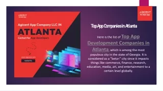 Top app companies in Atlanta