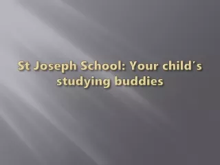 st joseph school your child s studying buddies