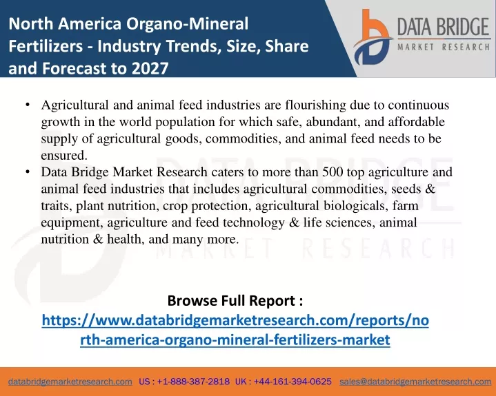 north america organo mineral fertilizers industry