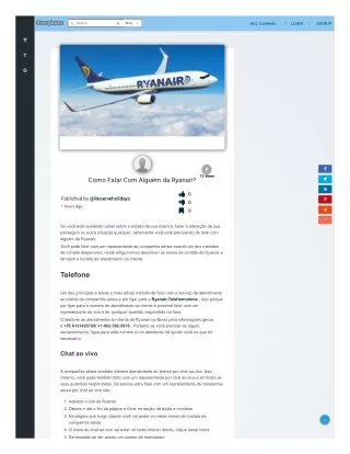 Como Falar Com Alguém da Ryanair?